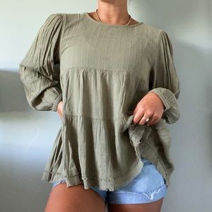 American Eagle Olive Green Shirt